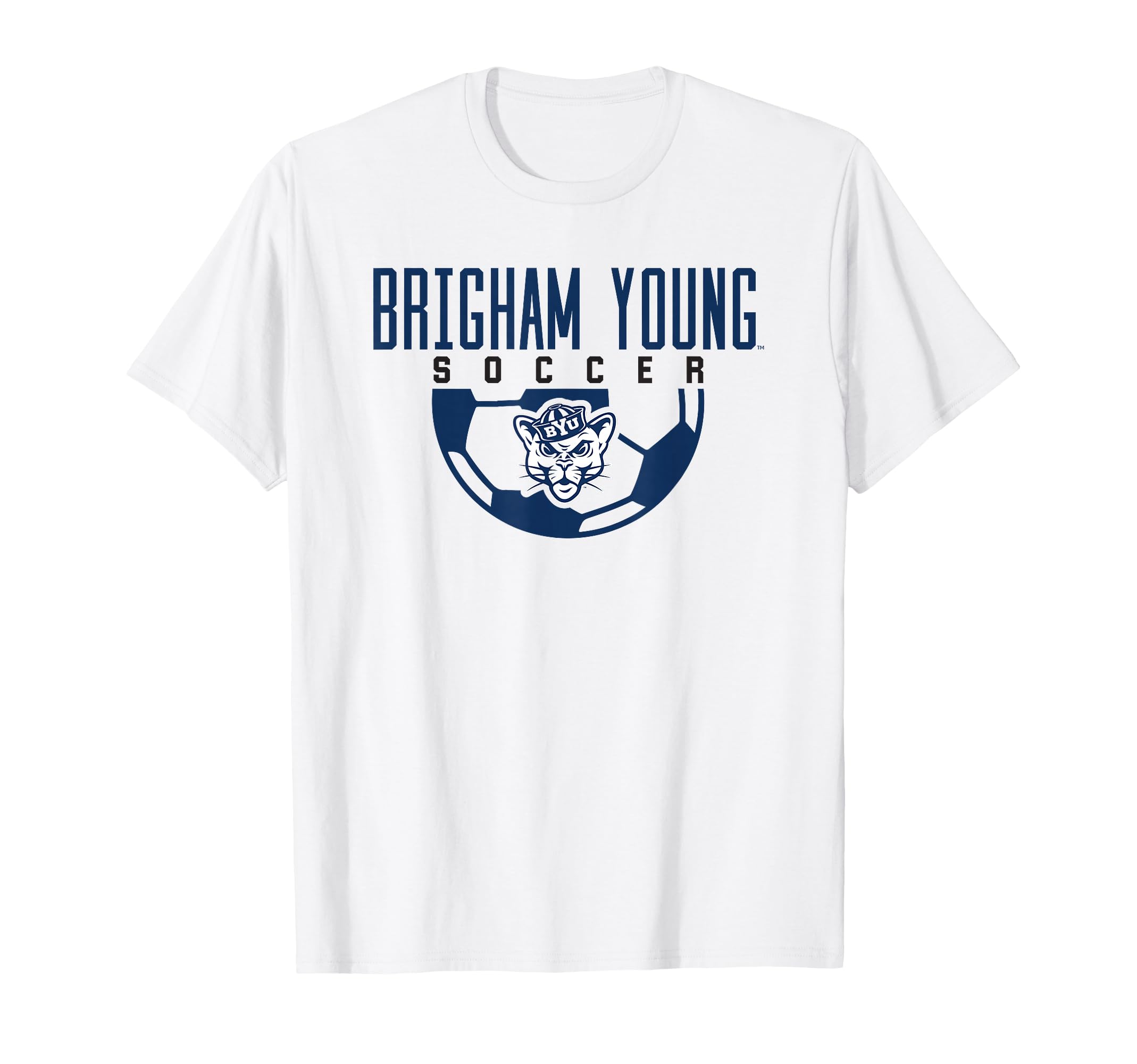 Byu Cougars Soccer Arch T-Shirt - Novelty Apparel Unisex - T-Shirt, Sweatshirt, Hoodie