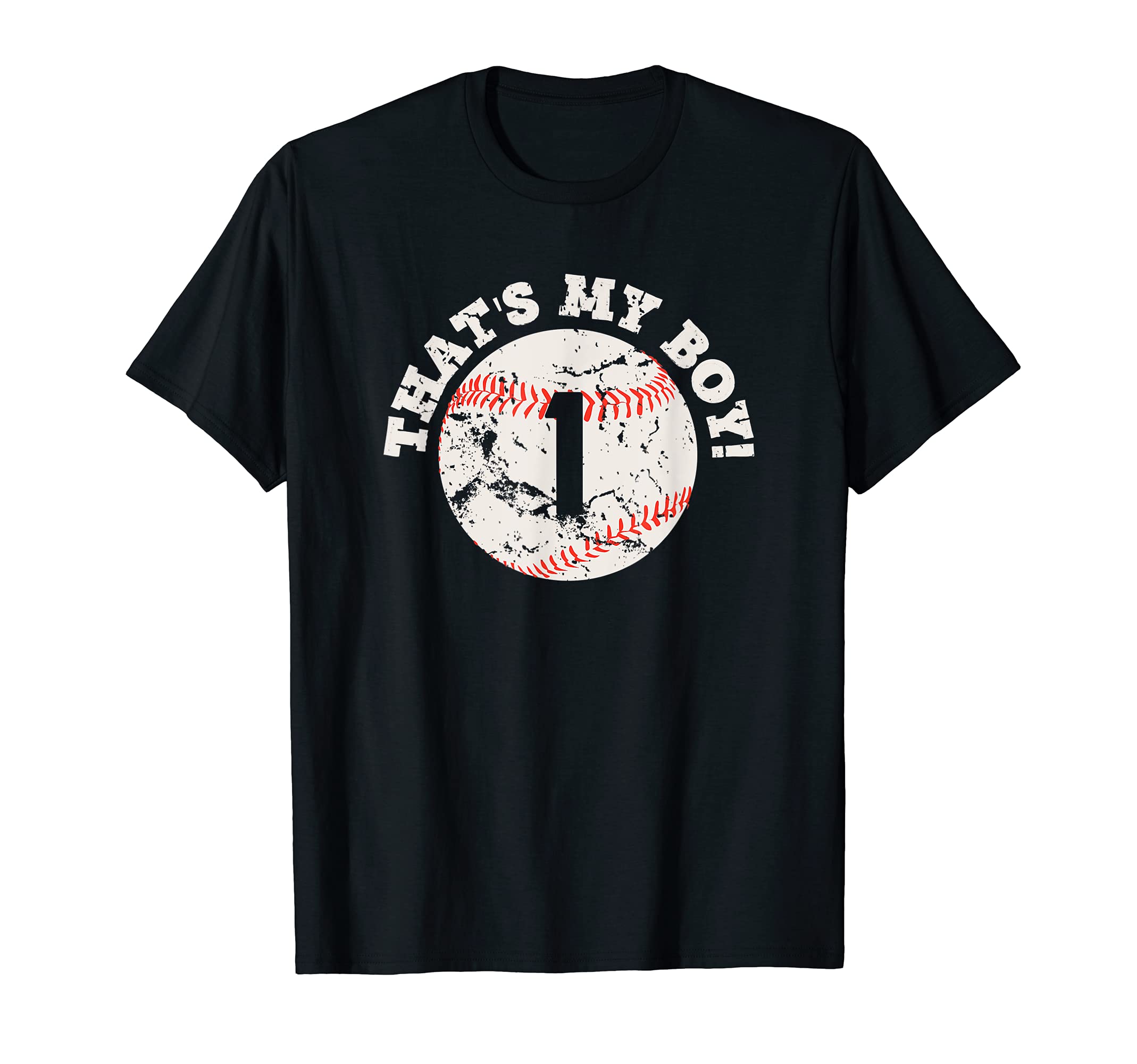 Thats My 1 Baseball Player Mom Or Dad T-Shirt - Minimalist Print Unisex - T-Shirt, Sweatshirt, Hoodie