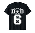 Number 6 Custom Proud Hockey Dad T-Shirt - Trendy Graphic Men Women - T-Shirt, Sweatshirt, Hoodie