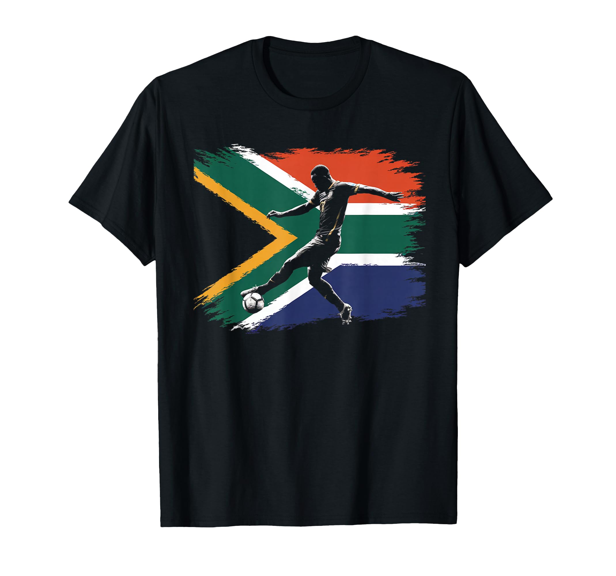 South Africa Flag Soccer Hoodie - Streetwear Style for Adults - T-Shirt, Sweatshirt, Hoodie