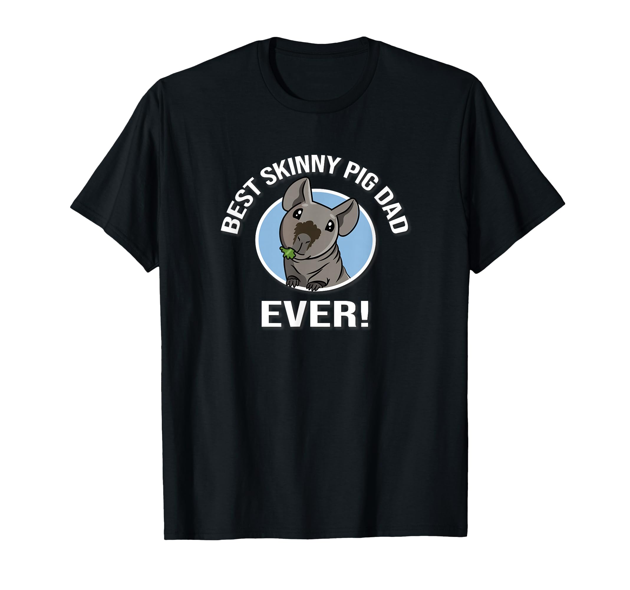Funny Kawaii Best Dad Black Hairless T-Shirt - Minimalist Print Men Women - T-Shirt, Sweatshirt, Hoodie
