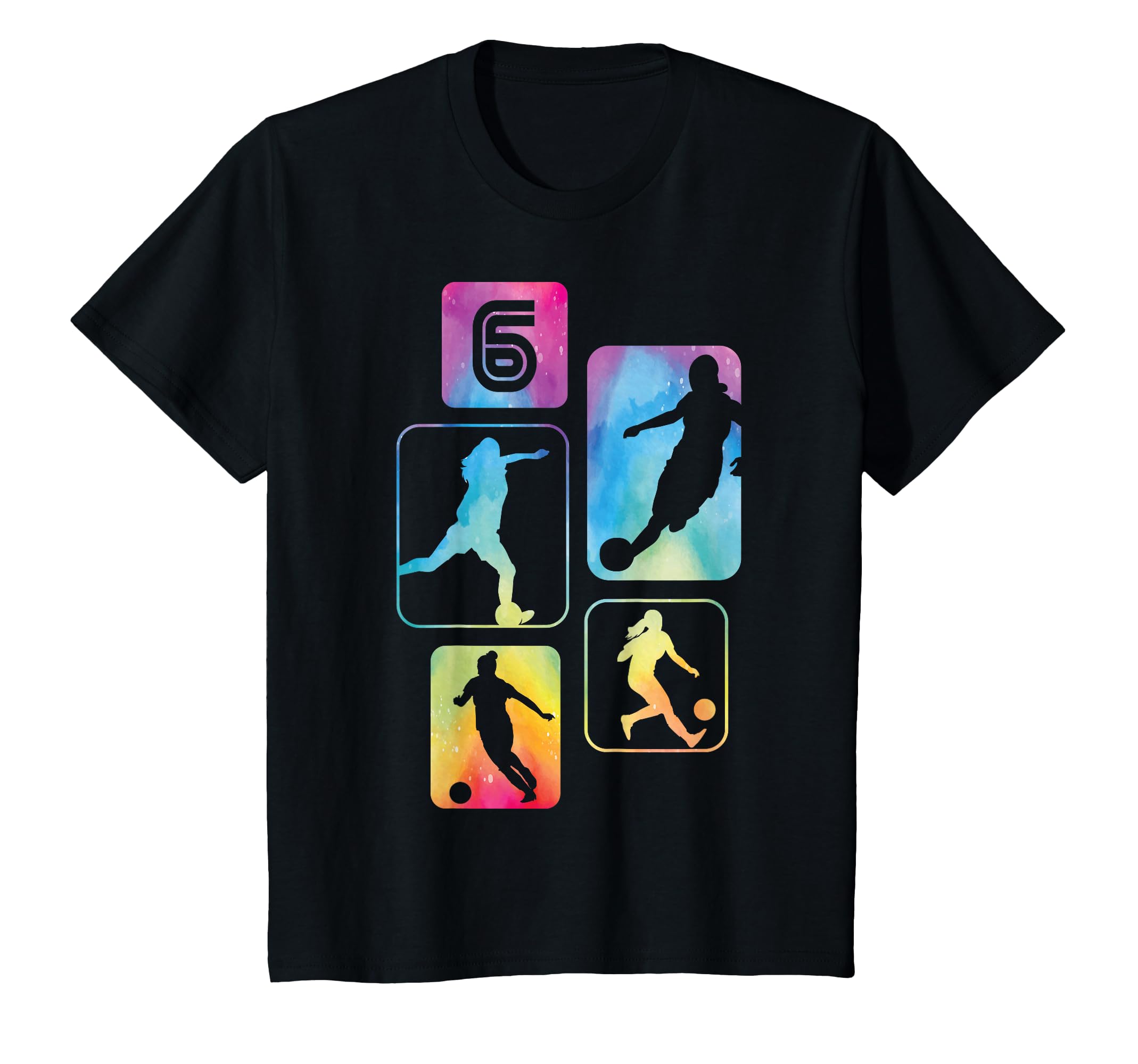 6Th Birthday Soccer Player Football T-Shirt - Casual Everyday Wear Unisex - T-Shirt, Sweatshirt, Hoodie