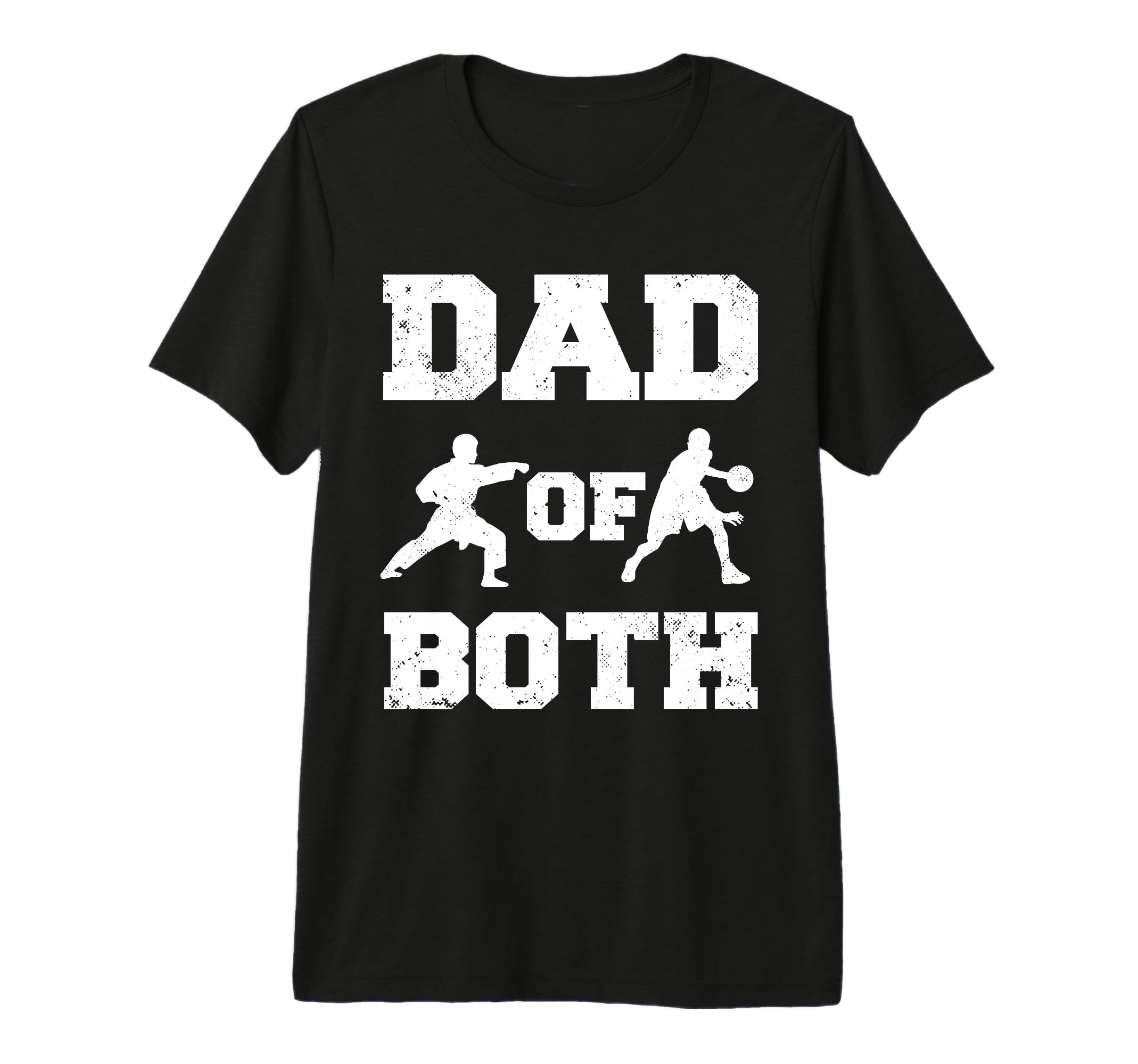 Mens Dad Both Funny Karate Basketball T-Shirt - Unique Graphic for Adults - T-Shirt, Sweatshirt, Hoodie