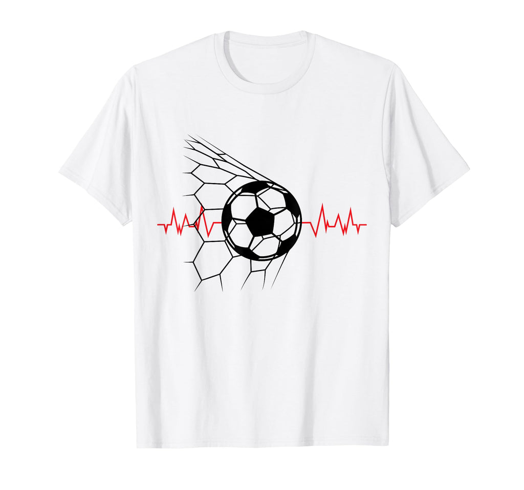 Soccer Ball Heartbeat Players And T-Shirt - Fun Novelty Design for Adults - T-Shirt, Sweatshirt, Hoodie