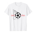 Soccer Ball Heartbeat Players And T-Shirt - Fun Novelty Design for Adults - T-Shirt, Sweatshirt, Hoodie