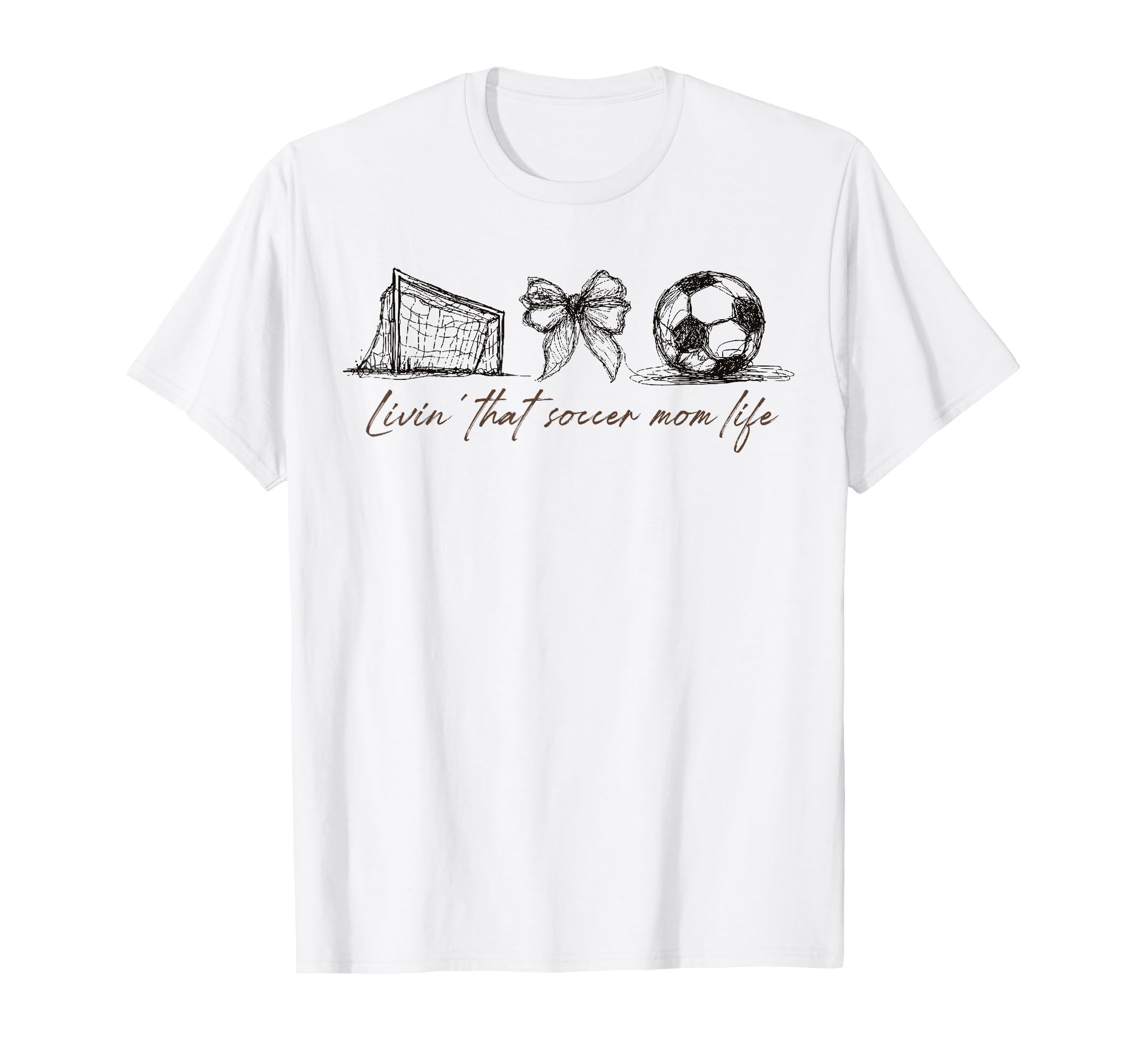 2 Sided Livin That Soccer Mom Life T-Shirt - Custom Art Print for Adults - T-Shirt, Sweatshirt, Hoodie