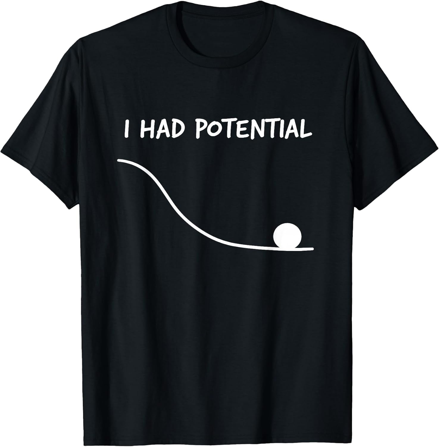 Funny Saying I Had Potential - Adult & Kids T-Shirts, Sweatshirts & Hoodies apparel design preview 1