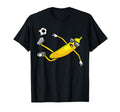 Banana Playing Soccer Fruit Soccer T-Shirt - Minimalist Print Men Women - T-Shirt, Sweatshirt, Hoodie