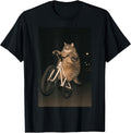 Cute Cat On Bike Animal Funny Meme - Adult & Kids T-Shirts, Sweatshirts & Hoodies apparel design preview 1