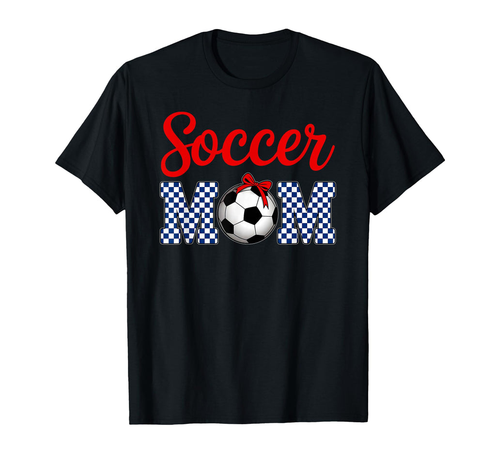 Soccer Mom Soccer Mama Coquette Bow Mothers T-Shirt - Graphic Print Unisex - T-Shirt, Sweatshirt, Hoodie