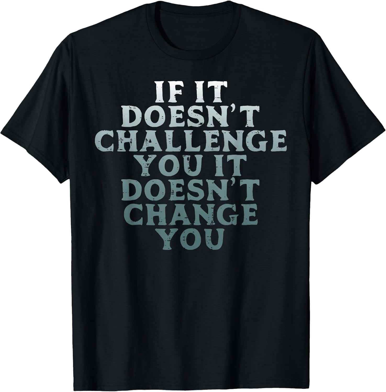 Gym If It Doesnt Challenge You Workout Motivation Men - Adult & Kids T-Shirts, Sweatshirts & Hoodies apparel design preview 1