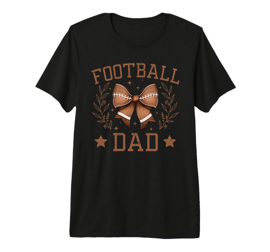 Coquette Bow American Football Dad T-Shirt - Novelty Apparel Unisex - T-Shirt, Sweatshirt, Hoodie