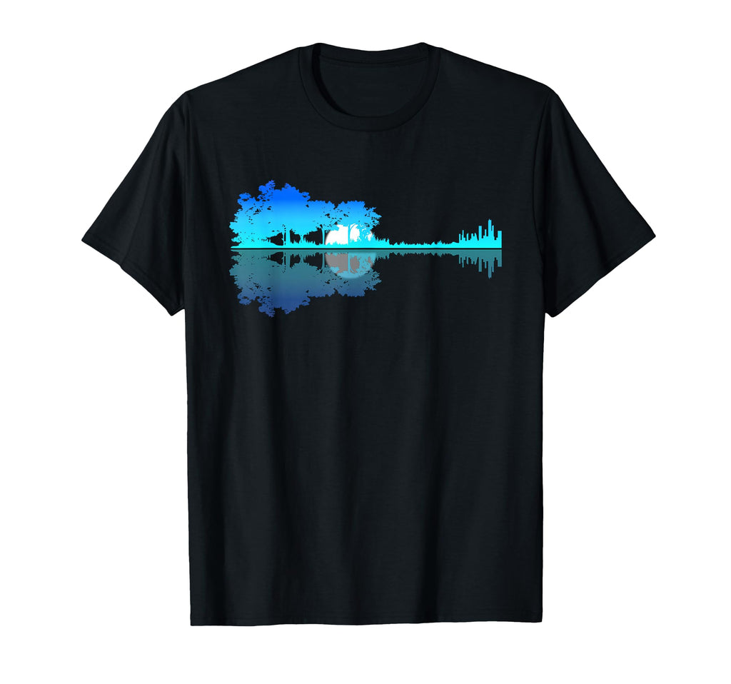 Guitar Lake Shadow Love Guitar T-Shirt - Streetwear Style for Adults - T-Shirt, Sweatshirt, Hoodie