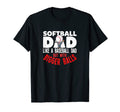 Softball Dad Like Baseball Dad Bigger T-Shirt - Streetwear Style Men Women - T-Shirt, Sweatshirt, Hoodie