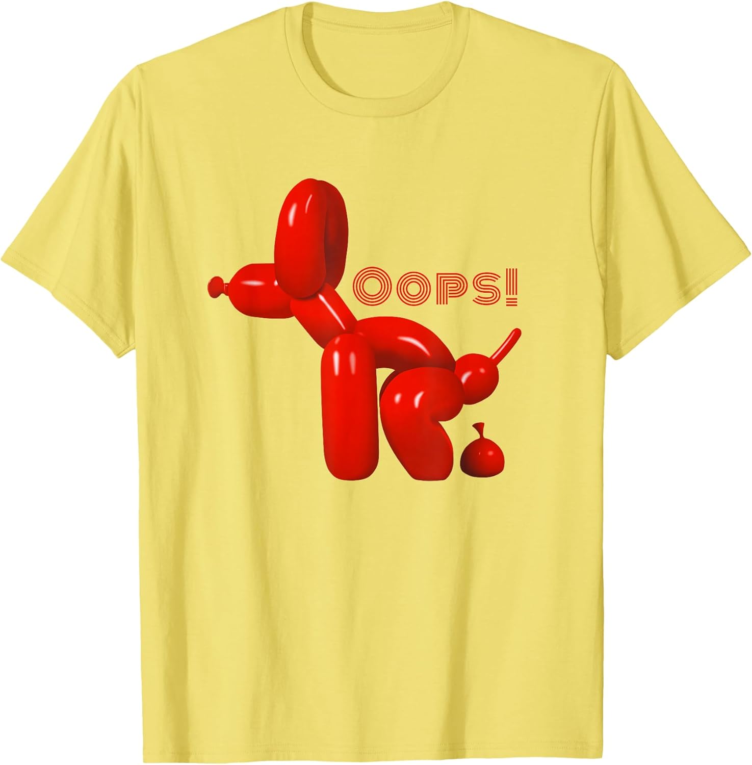 Oops! Pop Art Balloon Dog Pooping - Adult & Kids T-Shirts, Sweatshirts & Hoodies apparel design preview 1
