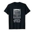 No Memory My Throw Disc Golf Dad T-Shirt - Minimalist Print Men Women - T-Shirt, Sweatshirt, Hoodie
