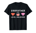 Godfather Level Unlocked Funny God T-Shirt - Unique Graphic Men Women - T-Shirt, Sweatshirt, Hoodie