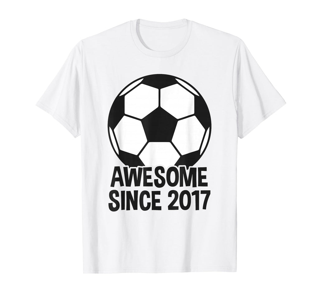 Awesome Since 2017 9Th Birthday 9 Year T-Shirt - Novelty Apparel Unisex - T-Shirt, Sweatshirt, Hoodie
