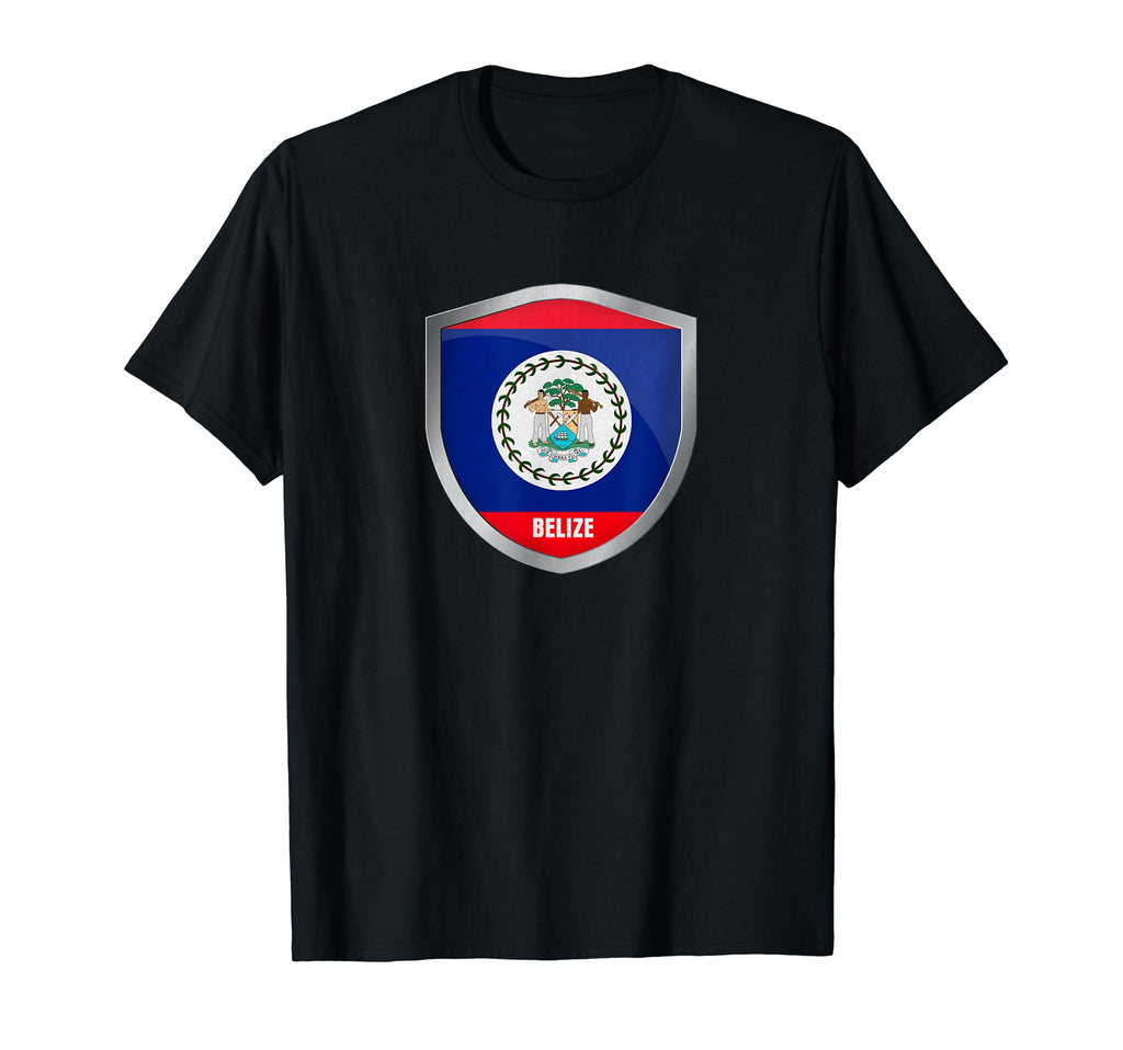 Belize Flag Badge Soccer Fans Jersey T-Shirt - Fun Novelty Design Unisex - T-Shirt, Sweatshirt, Hoodie