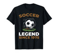 Born 1975 Sports Team Player Soccer T-Shirt - Minimalist Print for Adults - T-Shirt, Sweatshirt, Hoodie