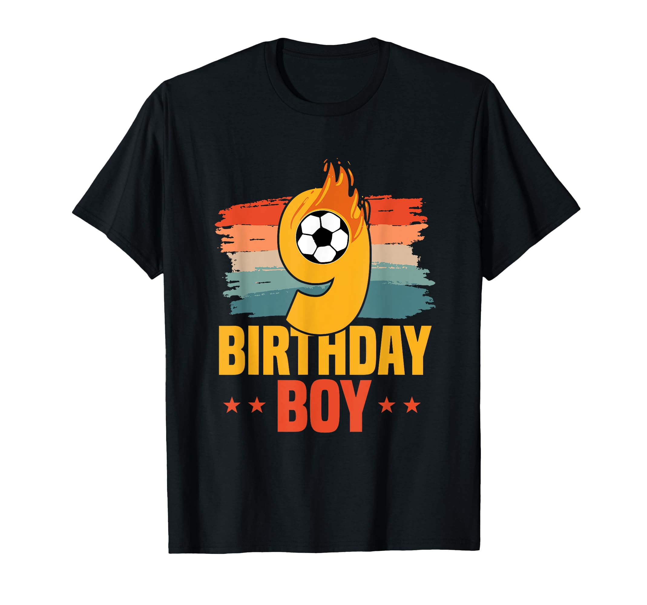 9 Year Old Football Soccer Player 9Th T-Shirt - Novelty Apparel Unisex - T-Shirt, Sweatshirt, Hoodie