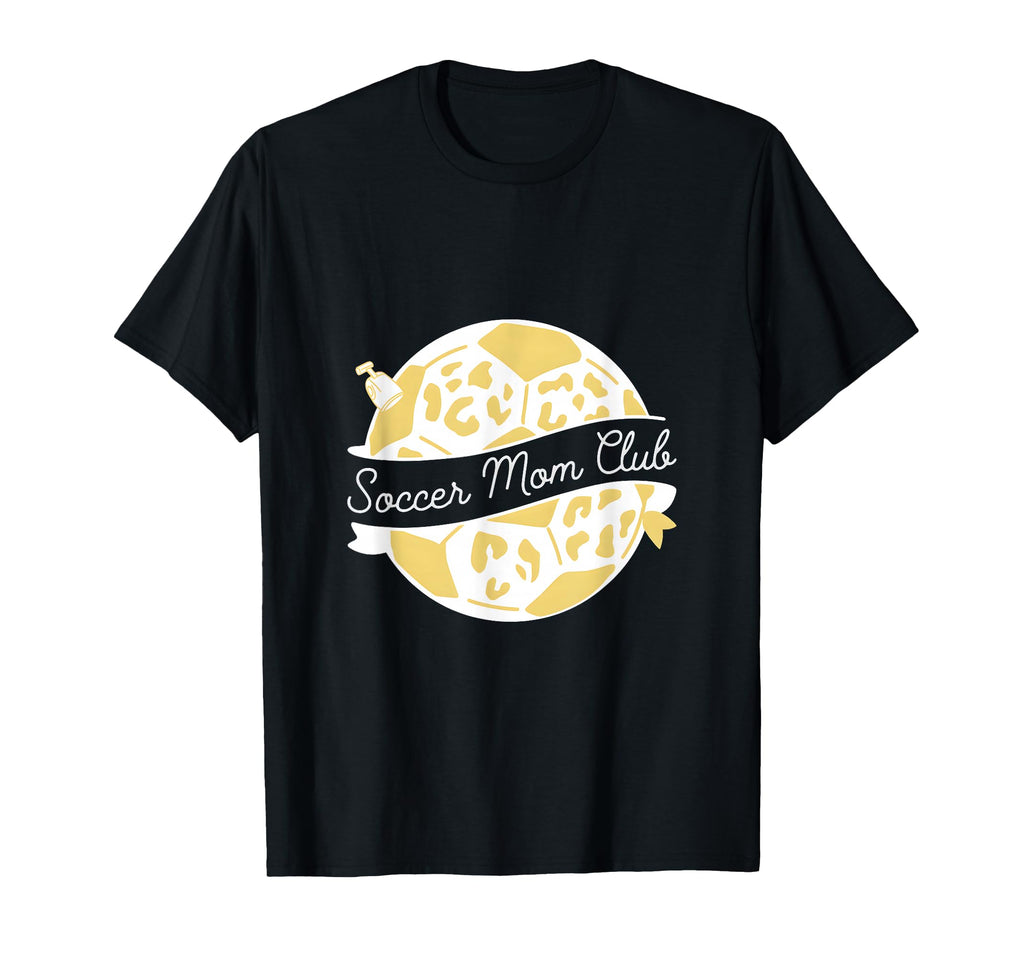Soccer Mom Club Leopard Soccer Mom T-Shirt - Novelty Apparel for Adults - T-Shirt, Sweatshirt, Hoodie