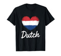 Dutch Heart Netherlands Flag T-Shirt - Custom Art Print for Adults - T-Shirt, Sweatshirt, Hoodie