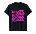 Soccer Coquette Bow Soccer Mom Sister T-Shirt - Novelty Apparel Unisex - T-Shirt, Sweatshirt, Hoodie