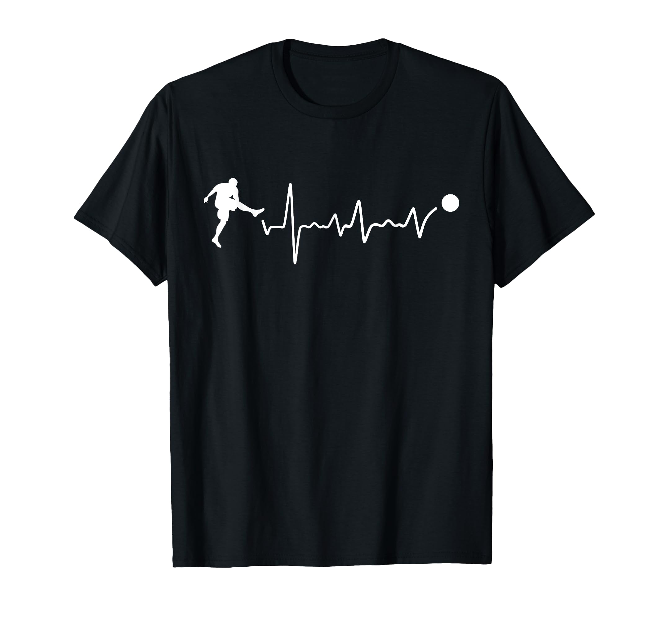 Soccer Heartbeat Coach Soccer Player T-Shirt - Custom Art Print Unisex - T-Shirt, Sweatshirt, Hoodie