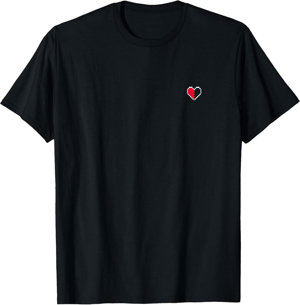 Pixel Art Heart Design - Adult & Kids T-Shirts, Sweatshirts & Hoodies apparel design preview 1
