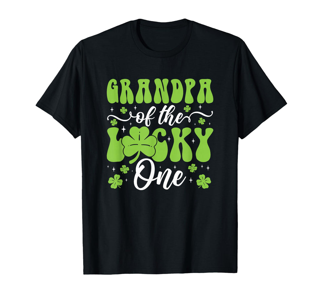 Grandpa Lucky One First Birthday St T-Shirt - Custom Art Print Men Women - T-Shirt, Sweatshirt, Hoodie