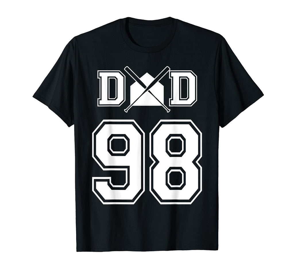 Number 98 Players Biggest Fan Baseball T-Shirt - Custom Art Print Unisex - T-Shirt, Sweatshirt, Hoodie