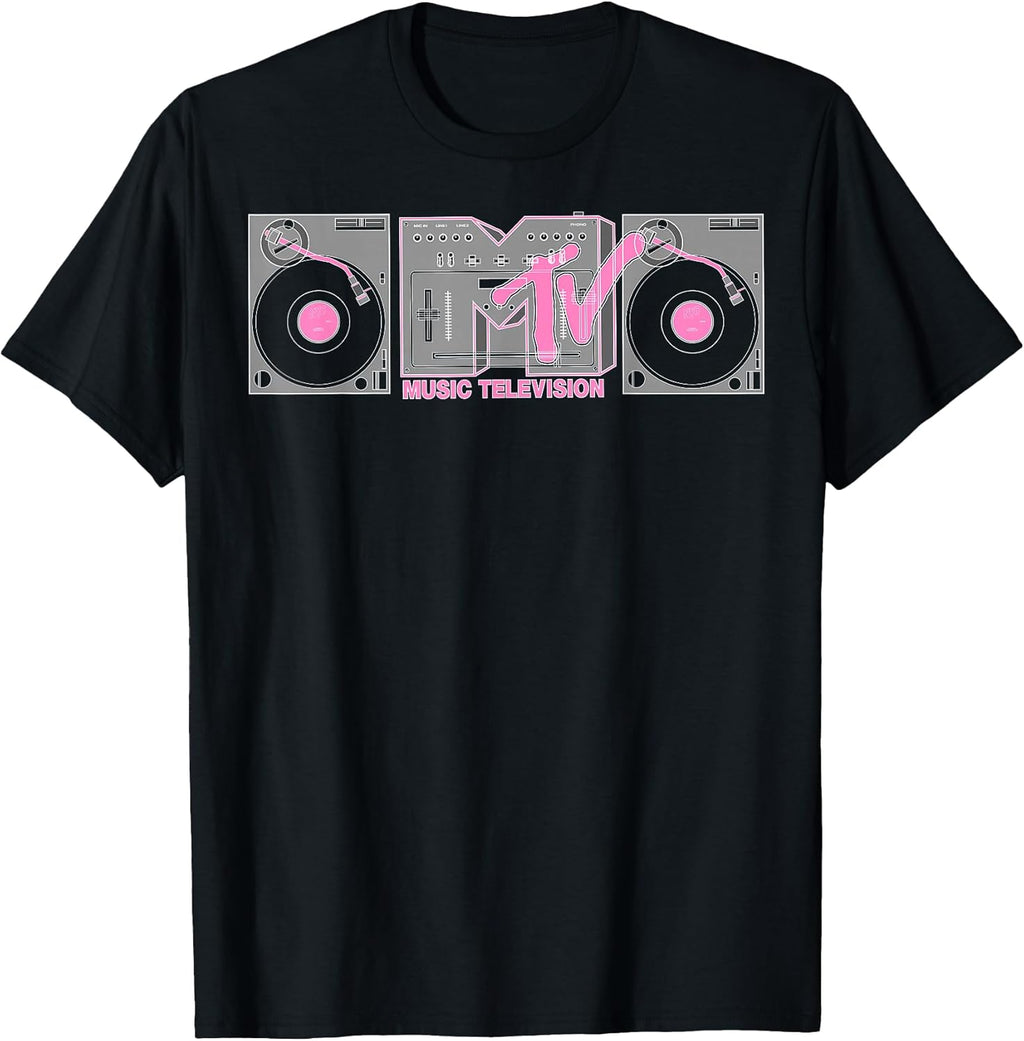 Retro Pink and Gray Boombox Logo Graphic - Adult & Kids T-Shirts, Sweatshirts & Hoodies apparel design preview 1