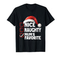 List Santa Claus Nice Naughty Mums T-Shirt - Unique Graphic Men Women - T-Shirt, Sweatshirt, Hoodie