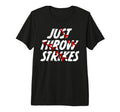 Just Throw Strikes Funny Baseball Tri Blend T-Shirt - Graphic Print Unisex - T-Shirt, Sweatshirt, Hoodie