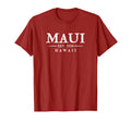 Maui Hawaii Letter Text Founding T-Shirt - Aesthetic Graphic Men Women - T-Shirt, Sweatshirt, Hoodie