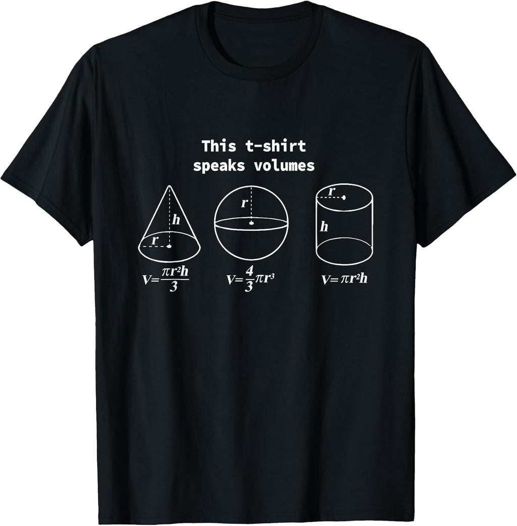 This Speaks Volumes Funny Maths Science Geeky Pun - Adult & Kids T-Shirts, Sweatshirts & Hoodies apparel design preview 1
