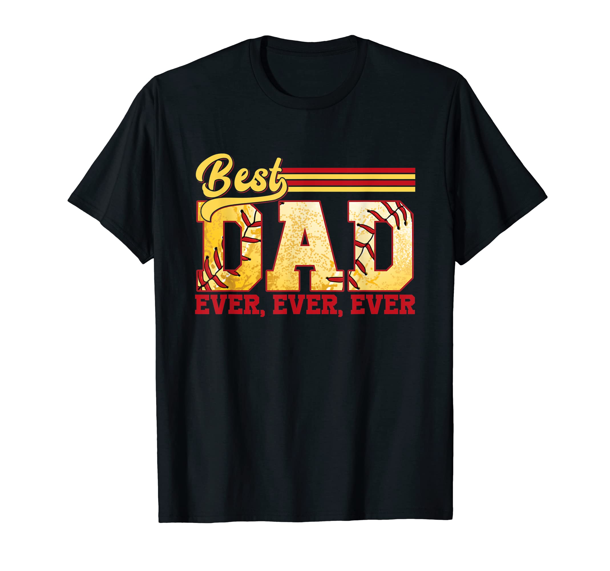 Best Softball Dad Ever Sport Dad T-Shirt - Custom Art Print for Adults - T-Shirt, Sweatshirt, Hoodie