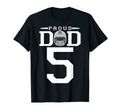 Custom Number 5 Proud Football T-Shirt - Casual Everyday Wear for Adults - T-Shirt, Sweatshirt, Hoodie