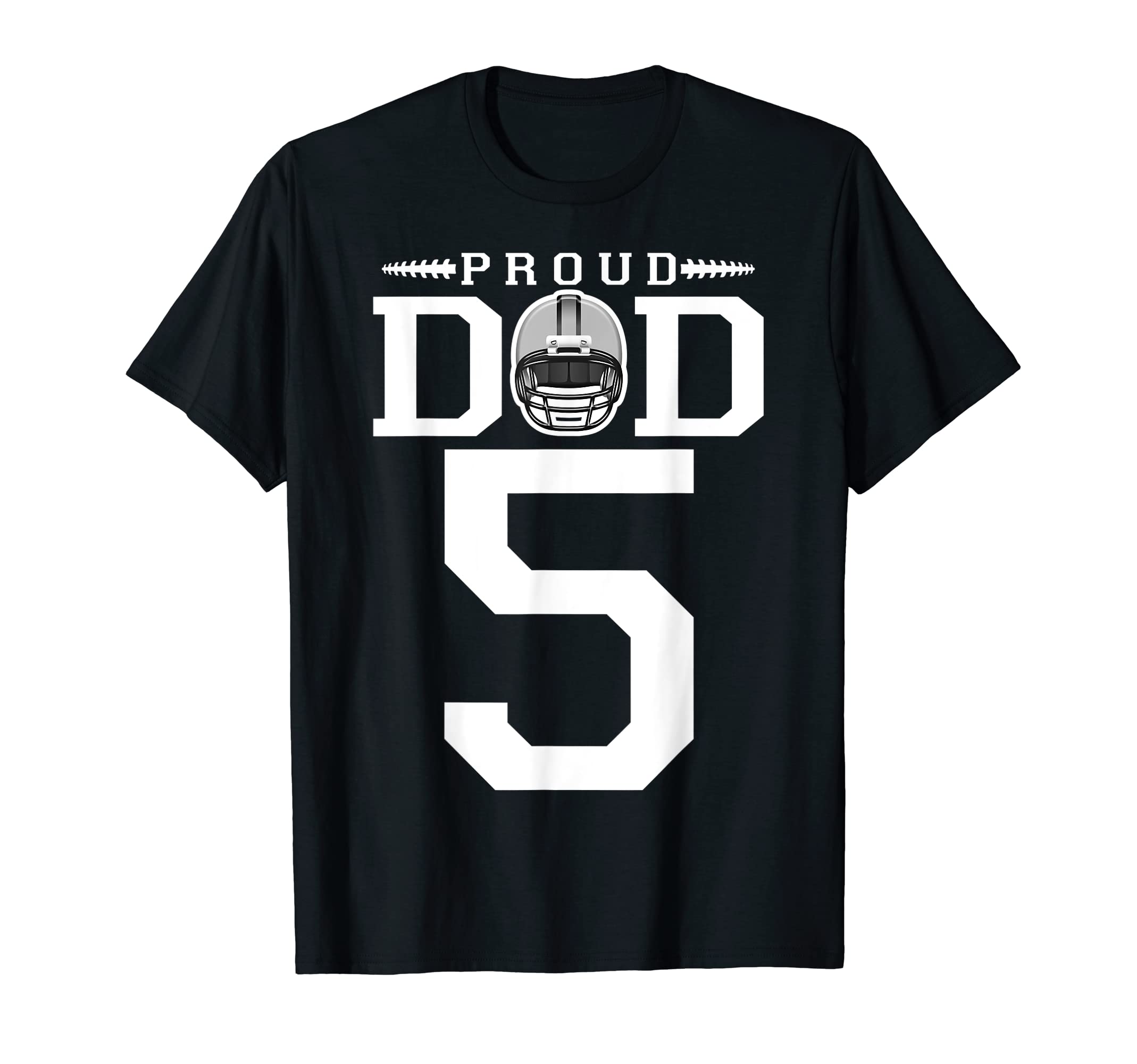 Custom Number 5 Proud Football T-Shirt - Casual Everyday Wear for Adults - T-Shirt, Sweatshirt, Hoodie