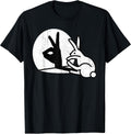 Vintage Funny Rabbit Hand Shadow Puppets Bunny Pop - Adult & Kids T-Shirts, Sweatshirts & Hoodies apparel design preview 1