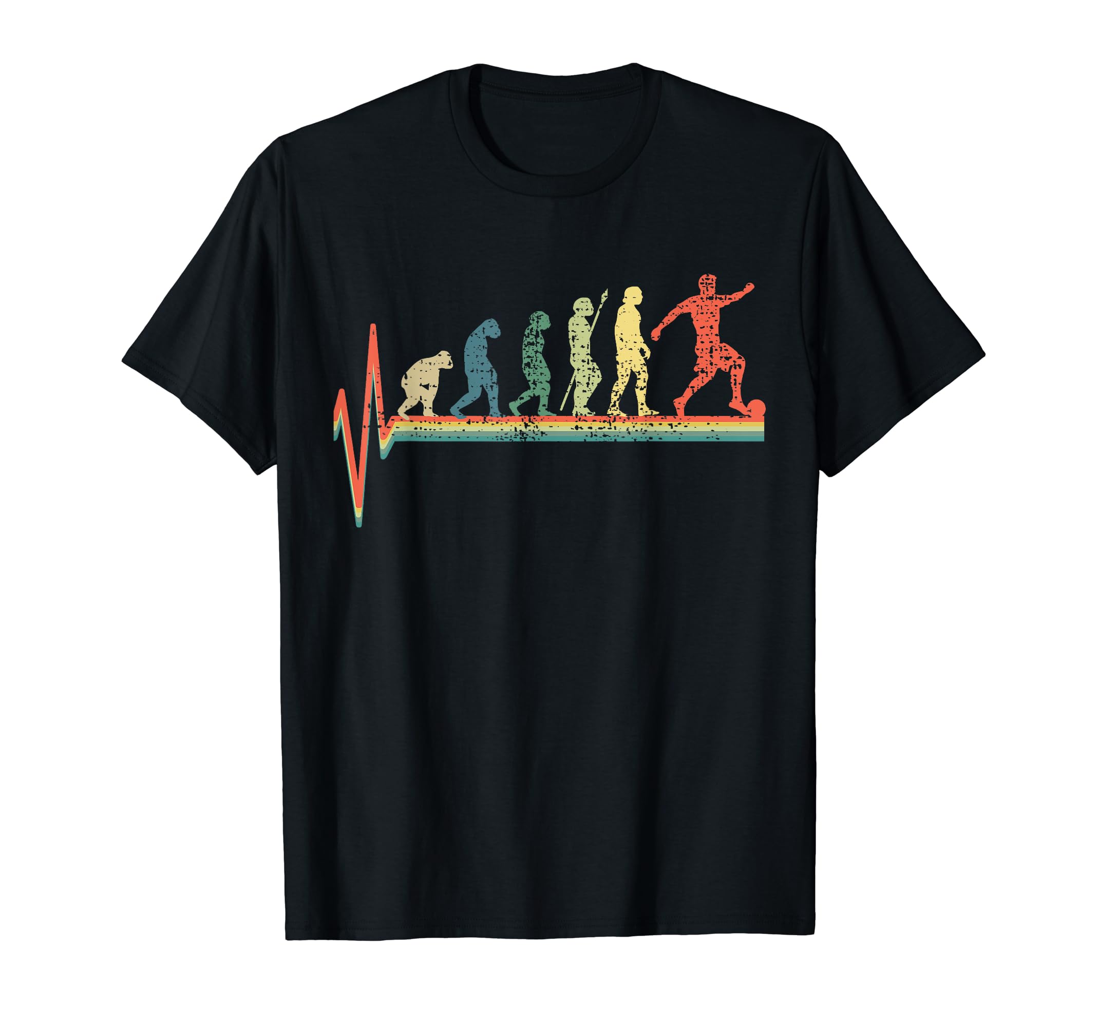 Soccer Evolution Heartbeat Gift T-Shirt - Graphic Print for Adults - T-Shirt, Sweatshirt, Hoodie