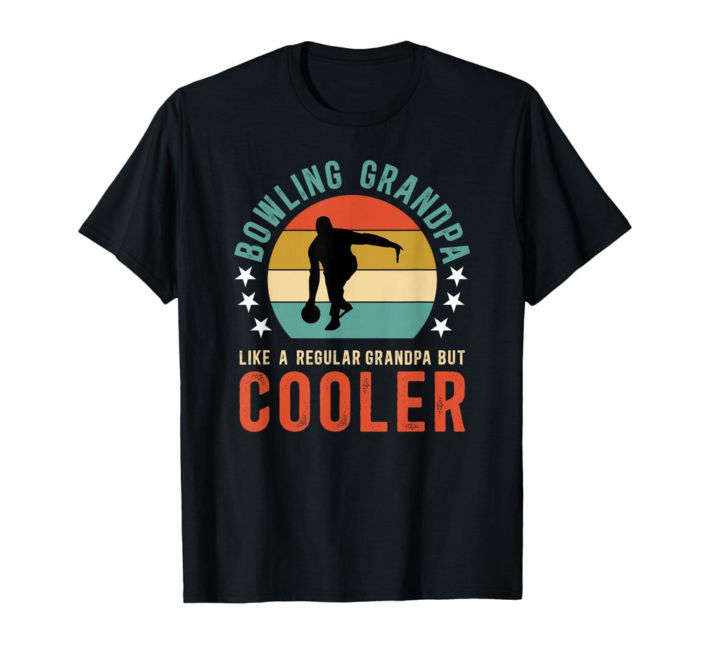 Bowling Grandpa Bowler Grandfather T-Shirt - Fun Novelty Design for Adults - T-Shirt, Sweatshirt, Hoodie
