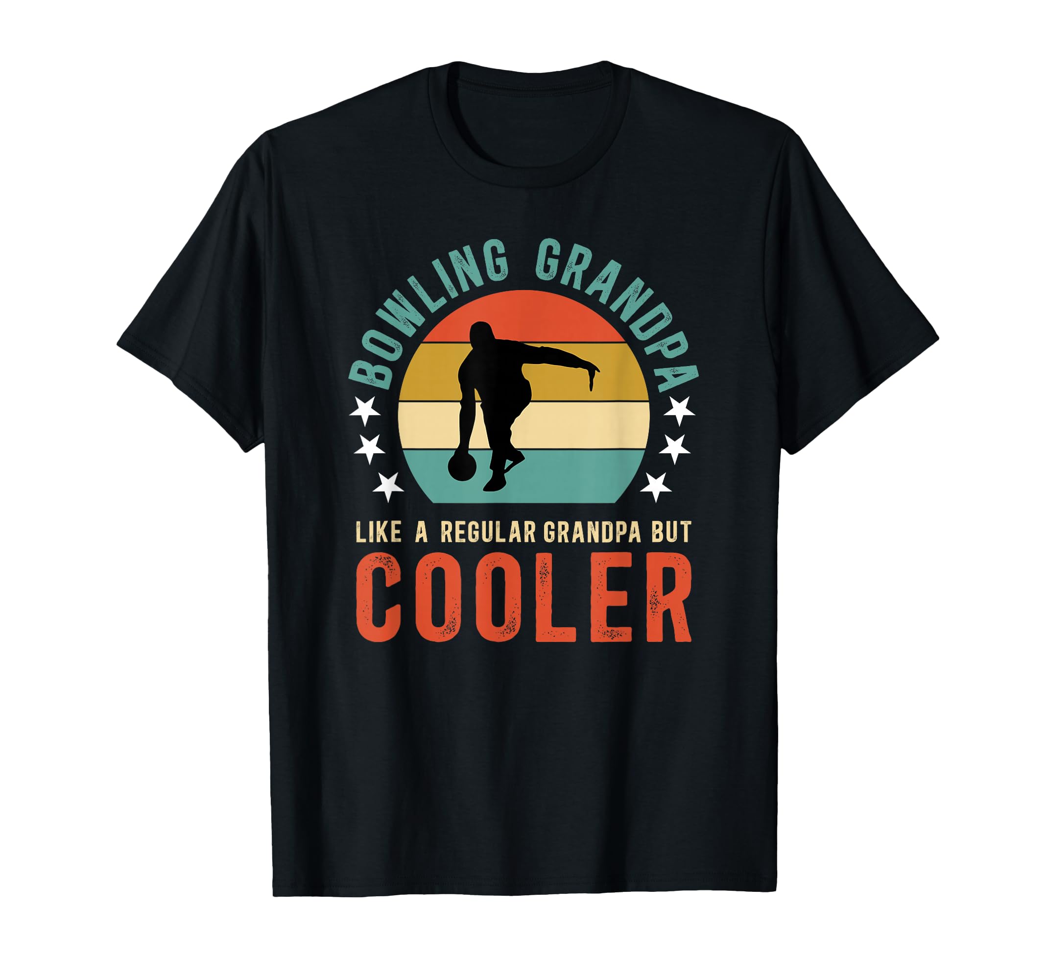 Bowling Grandpa Bowler Grandfather T-Shirt - Fun Novelty Design for Adults - T-Shirt, Sweatshirt, Hoodie