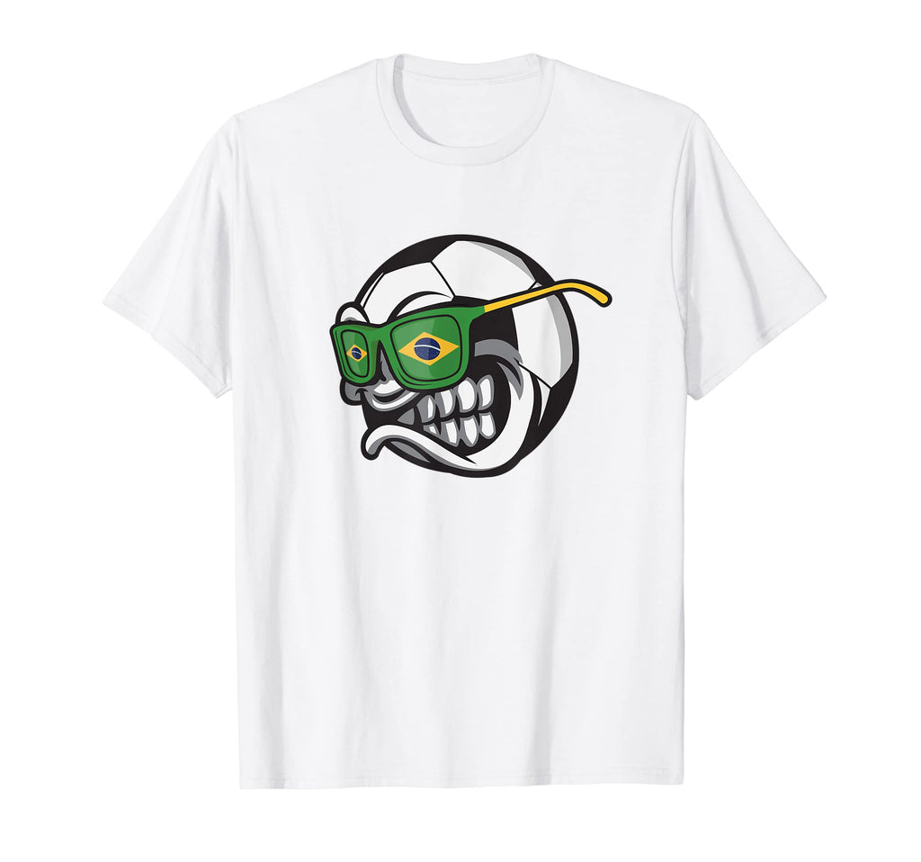 Brazilian Angry Soccer Ball T-Shirt - Custom Art Print for Adults - T-Shirt, Sweatshirt, Hoodie