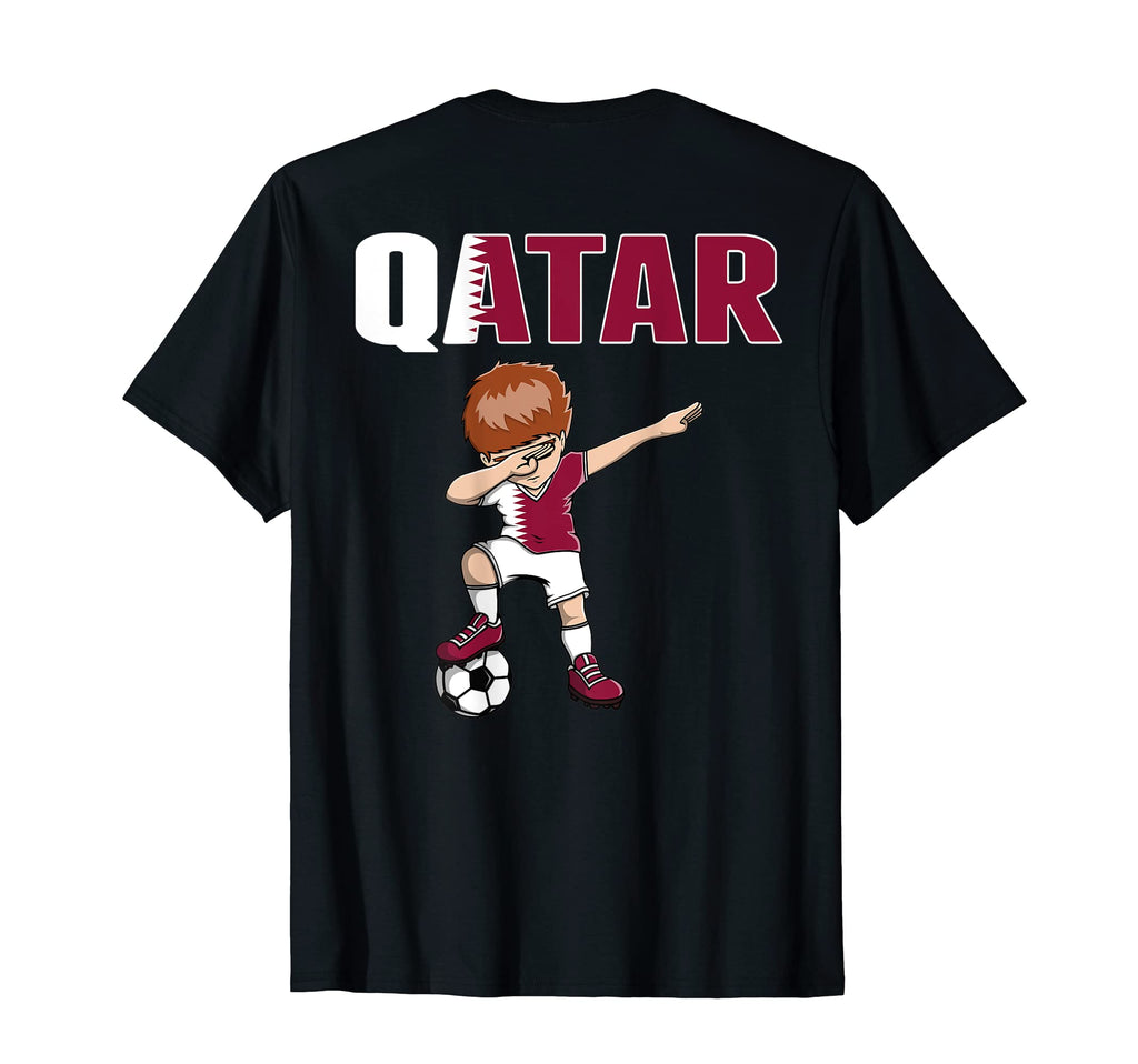 Dabbing Soccer Qatar Soccer Fans T-Shirt - Casual Everyday Wear Unisex - T-Shirt, Sweatshirt, Hoodie
