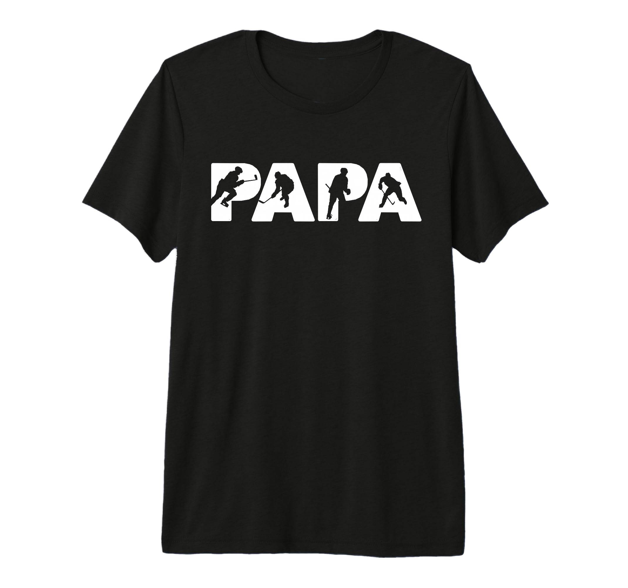 Ice Hockey Papa Funny Dad Ice T-Shirt - Aesthetic Graphic for Adults - T-Shirt, Sweatshirt, Hoodie