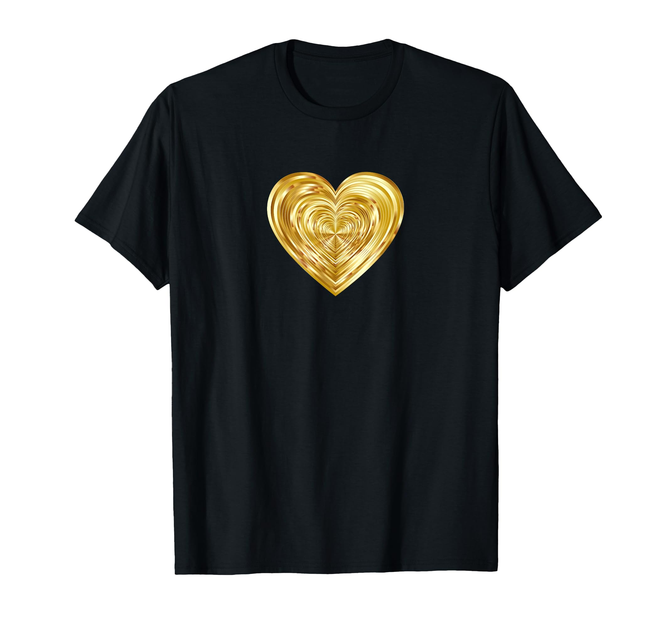 Gold Heart T-Shirt - Streetwear Style Men Women - T-Shirt, Sweatshirt, Hoodie