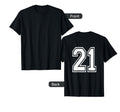 Number 21 Sports Player Number Back T-Shirt - Minimalist Print for Adults - T-Shirt, Sweatshirt, Hoodie