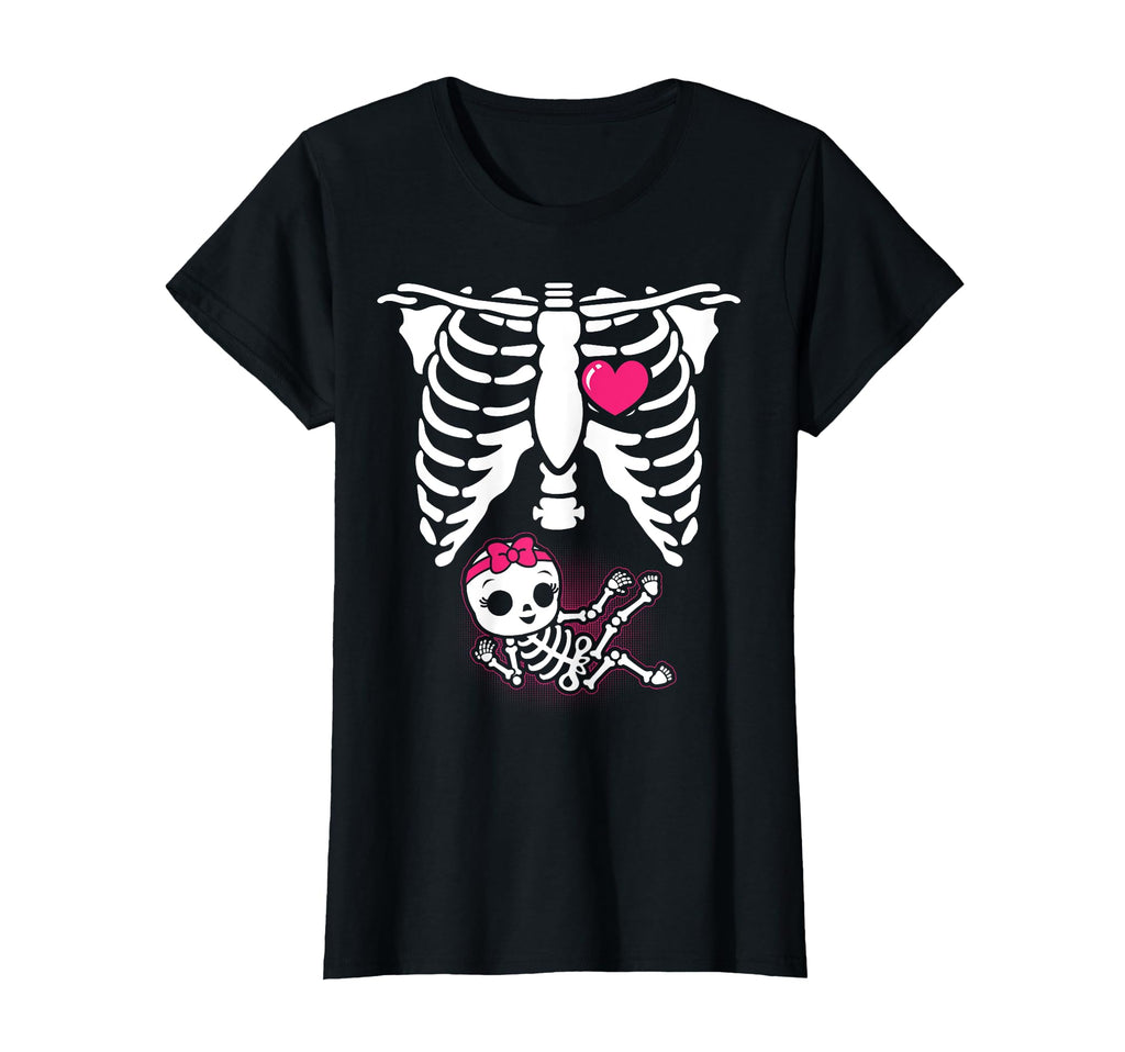 Halloween Skeleton Pregnancy X Ray T-Shirt - Aesthetic Graphic Unisex - T-Shirt, Sweatshirt, Hoodie